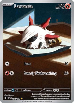 Larvesta 196/191 [SV08 Surging Sparks]  - Holofoil