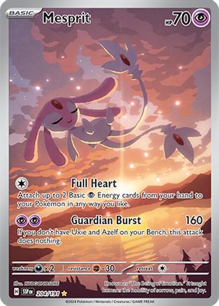 Mesprit 204/191 [SV08 Surging Sparks]  - Holofoil