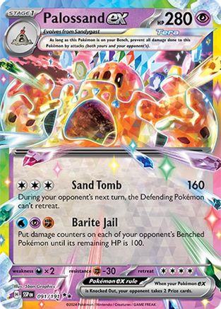 Palossand ex 091/191 [SV08 Surging Sparks]  - Holofoil