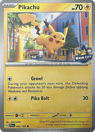 Pikachu (Rain City Showcase) 062 [Miscellaneous Cards & Products]
