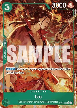 Izo (OP01-033) (Alternate Art) (OP01-033)  [Premium Booster -The Best-] Foil