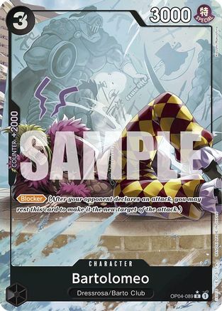 Bartolomeo (OP04-089) (Full Art) (OP04-089)  [Premium Booster -The Best-] Foil