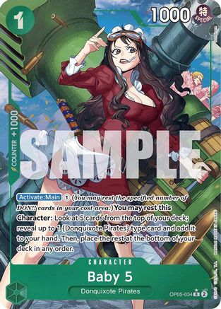 Baby 5 (OP05-034) (Alternate Art) (OP05-034)  [Premium Booster -The Best-] Foil
