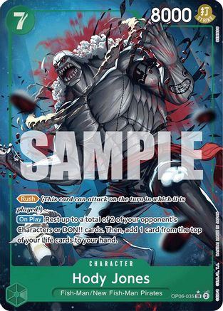 Hody Jones (Alternate Art) (OP06-035)  [Premium Booster -The Best-] Foil