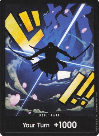 DON!! Card (Zoro)  [Premium Booster -The Best-] Foil