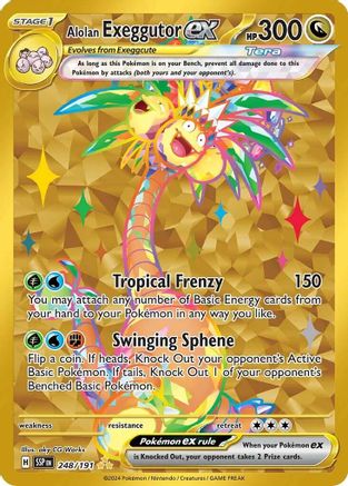 Alolan Exeggutor ex 248/191 [SV08 Surging Sparks]  - Holofoil