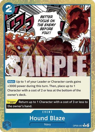 Hound Blaze (Textured Foil) (OP05-057)  [Premium Booster -The Best-] Foil