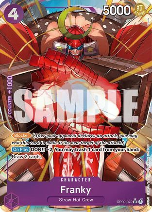 Franky (Parallel) (OP09-072)  [Emperors in the New World] Foil