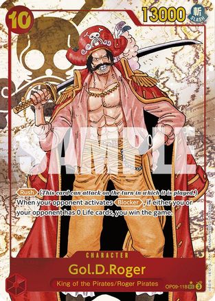 Gol.D.Roger (Alternate Art) (OP09-118)  [Emperors in the New World] Foil