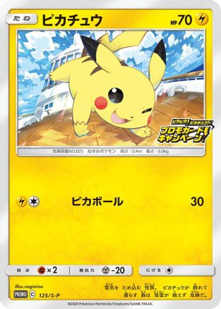 Pikachu - 125/S-P (125/S-P) [JP SP Sword  Shield Promos]