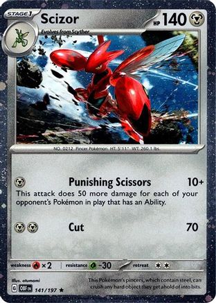 Scizor 141/197 [Miscellaneous Cards & Products]  - Holofoil