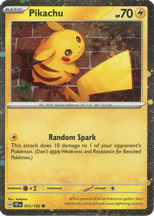 Pikachu 051/162  - Holofoil
