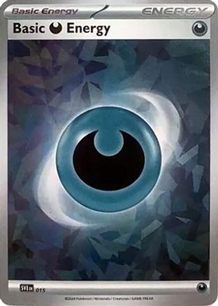 Basic Darkness Energy (Cracked Ice Holo) 015 [SVE Scarlet & Violet Energies]  - Holofoil
