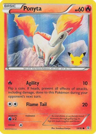 Ponyta 014 [Celebrations]  - Holofoil
