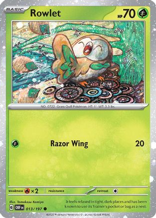 Rowlet 013/197 [Miscellaneous Cards & Products]  - Holofoil