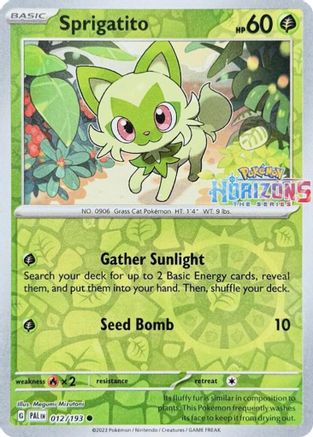 Sprigatito 012/193 [Miscellaneous Cards & Products]  - Reverse Holofoil