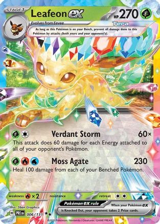 Leafeon ex 006/131 [SV Prismatic Evolutions]  - Holofoil