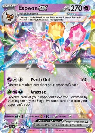 Espeon ex 034/131 [SV Prismatic Evolutions]  - Holofoil