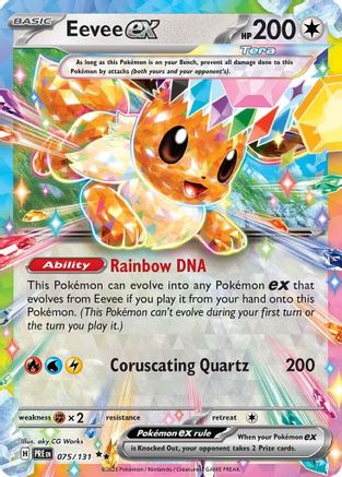 Eevee ex 075/131 [SV Prismatic Evolutions]  - Holofoil
