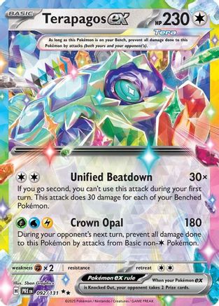 Terapagos ex 092/131 [SV Prismatic Evolutions]  - Holofoil