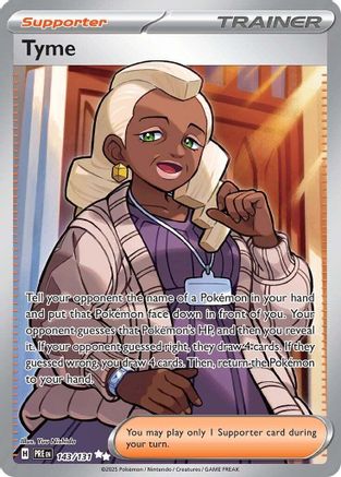 Tyme 143/131 [SV Prismatic Evolutions]  - Holofoil