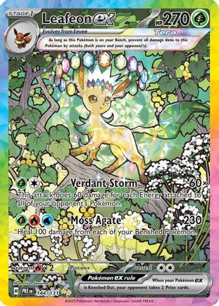 Leafeon ex 144/131 [SV Prismatic Evolutions]  - Holofoil