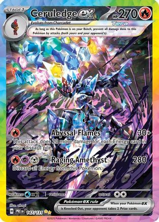 Ceruledge ex 147/131 [SV Prismatic Evolutions]  - Holofoil