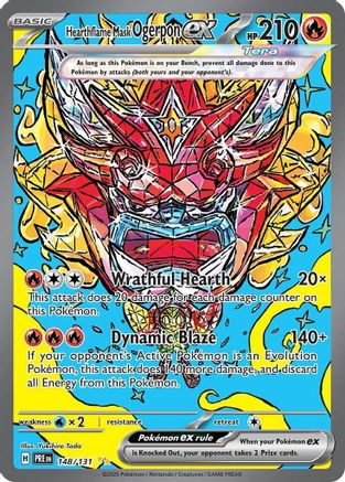 Hearthflame Mask Ogerpon ex 148/131 [SV Prismatic Evolutions]  - Holofoil