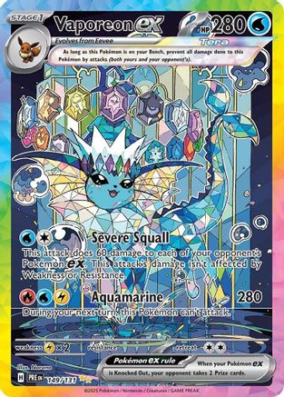 Vaporeon ex 149/131 [SV Prismatic Evolutions]  - Holofoil
