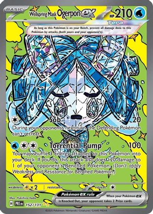 Wellspring Mask Ogerpon ex 152/131 [SV Prismatic Evolutions]  - Holofoil