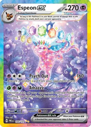 Espeon ex 155/131 [SV Prismatic Evolutions]  - Holofoil