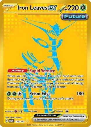 Iron Leaves ex 176/131 [SV Prismatic Evolutions]  - Holofoil