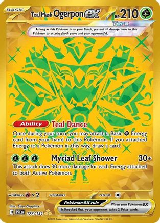 Teal Mask Ogerpon ex 177/131 [SV Prismatic Evolutions]  - Holofoil