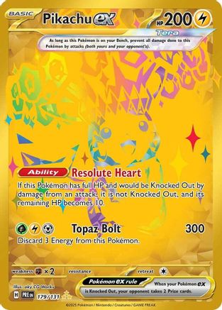 Pikachu ex 179/131 [SV Prismatic Evolutions]  - Holofoil