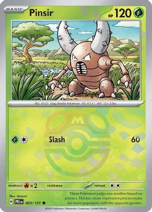 Pinsir (Master Ball Pattern) 003/131 [SV Prismatic Evolutions]  - Holofoil