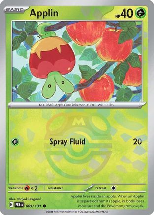 Applin (Master Ball Pattern) 009/131 [SV Prismatic Evolutions]  - Holofoil