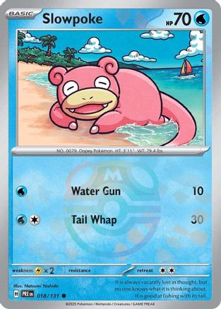 Slowpoke (Master Ball Pattern) 018/131 [SV Prismatic Evolutions]  - Holofoil