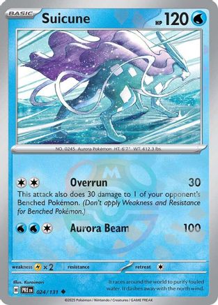 Suicune (Master Ball Pattern) 024/131 [SV Prismatic Evolutions]  - Holofoil