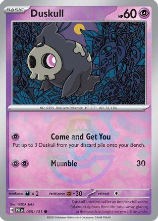 Duskull (Master Ball Pattern) 035/131 [SV Prismatic Evolutions]  - Holofoil