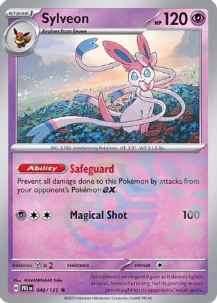 Sylveon (Master Ball Pattern) 040/131 [SV Prismatic Evolutions]  - Holofoil