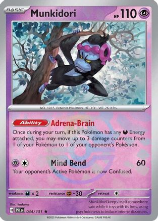 Munkidori (Master Ball Pattern) 044/131 [SV Prismatic Evolutions]  - Holofoil