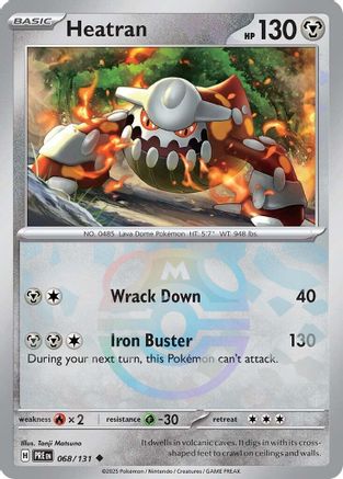 Heatran (Master Ball Pattern) 068/131 [SV Prismatic Evolutions]  - Holofoil