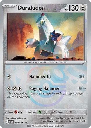 Duraludon (Master Ball Pattern) 069/131 [SV Prismatic Evolutions]  - Holofoil