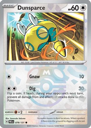 Dunsparce (Master Ball Pattern) 079/131 [SV Prismatic Evolutions]  - Holofoil