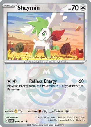 Shaymin (Master Ball Pattern) 087/131 [SV Prismatic Evolutions]  - Holofoil