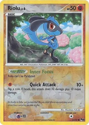 Riolu (Cracked Ice Holo) 016 [Miscellaneous Cards & Products]  - Holofoil