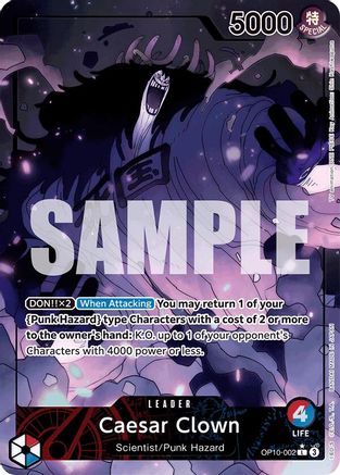 Caesar Clown (002) (Parallel) (OP10-002)  [Royal Blood] Foil