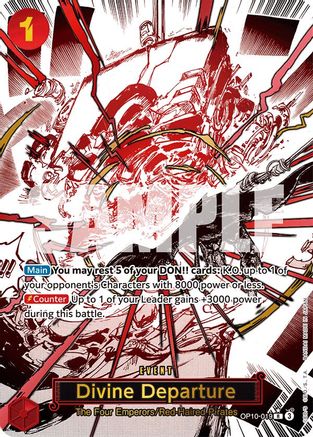 Divine Departure (Parallel) (OP10-019)  [Royal Blood] Foil