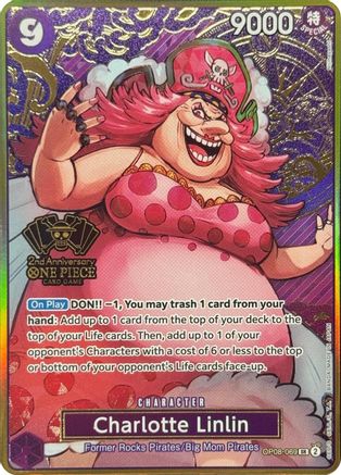 Charlotte Linlin (One Piece Japanese Version 2nd Anniversary Set) (OP08-069)  [One Piece Promotion Cards] Foil