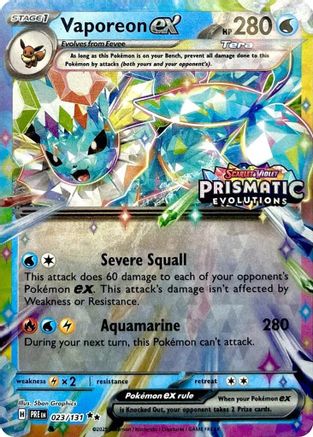 Vaporeon ex 023/131 [Miscellaneous Cards & Products]  - Holofoil (Sealed)